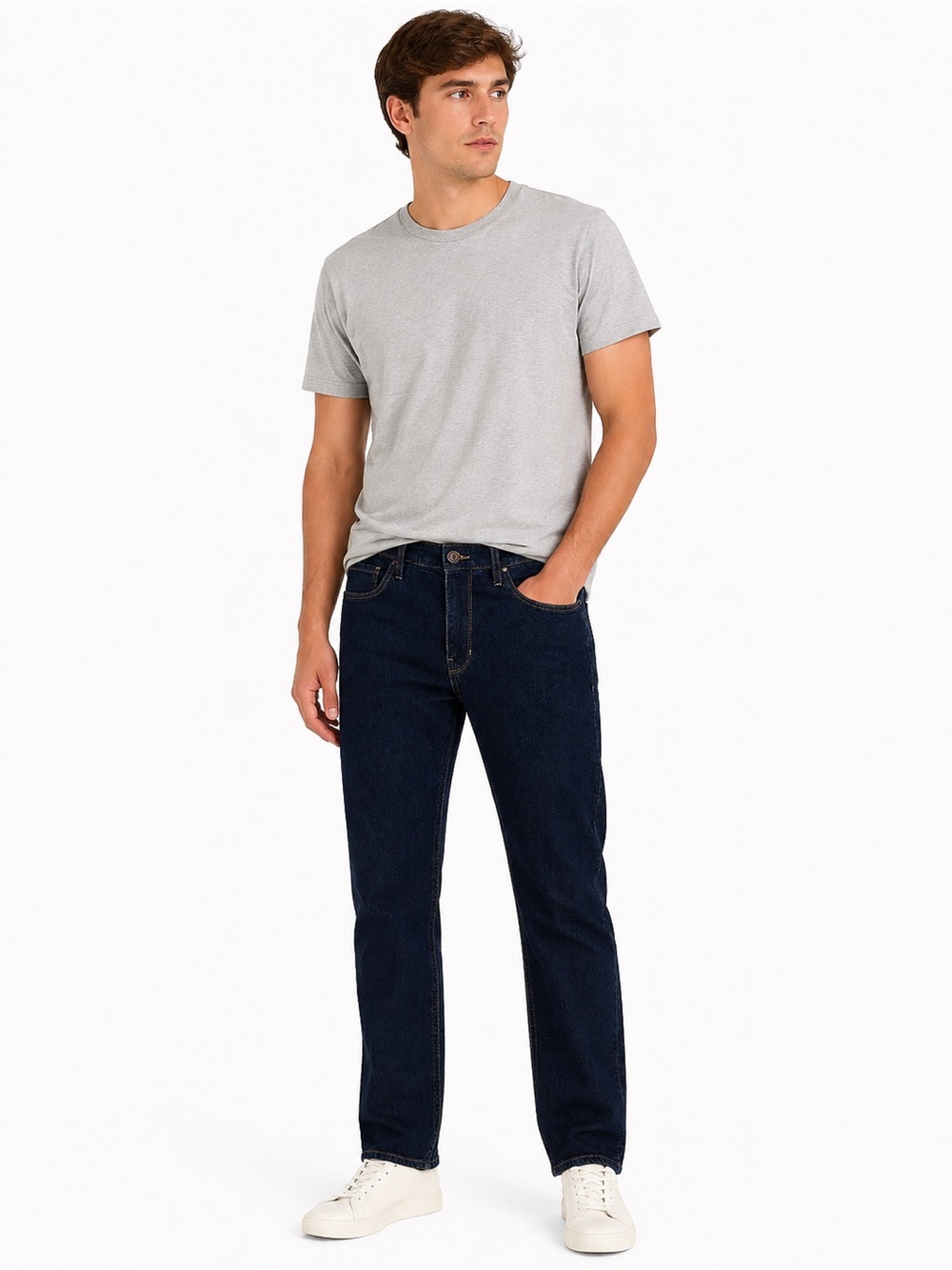 Paige Federal Straight Leg Jeans Men’s 31 Dark Wash Raw Hem USA